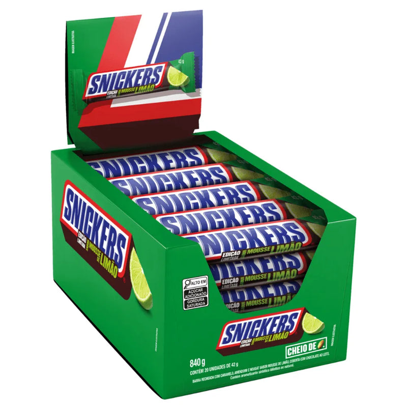 Caixa 20 Snickers – Limão