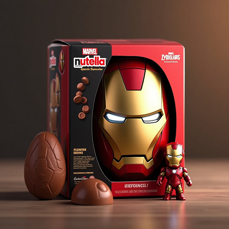 Ovo de Páscoa Nutella + Marvel Ironman – 500g - [BRINDE GRÁTIS]